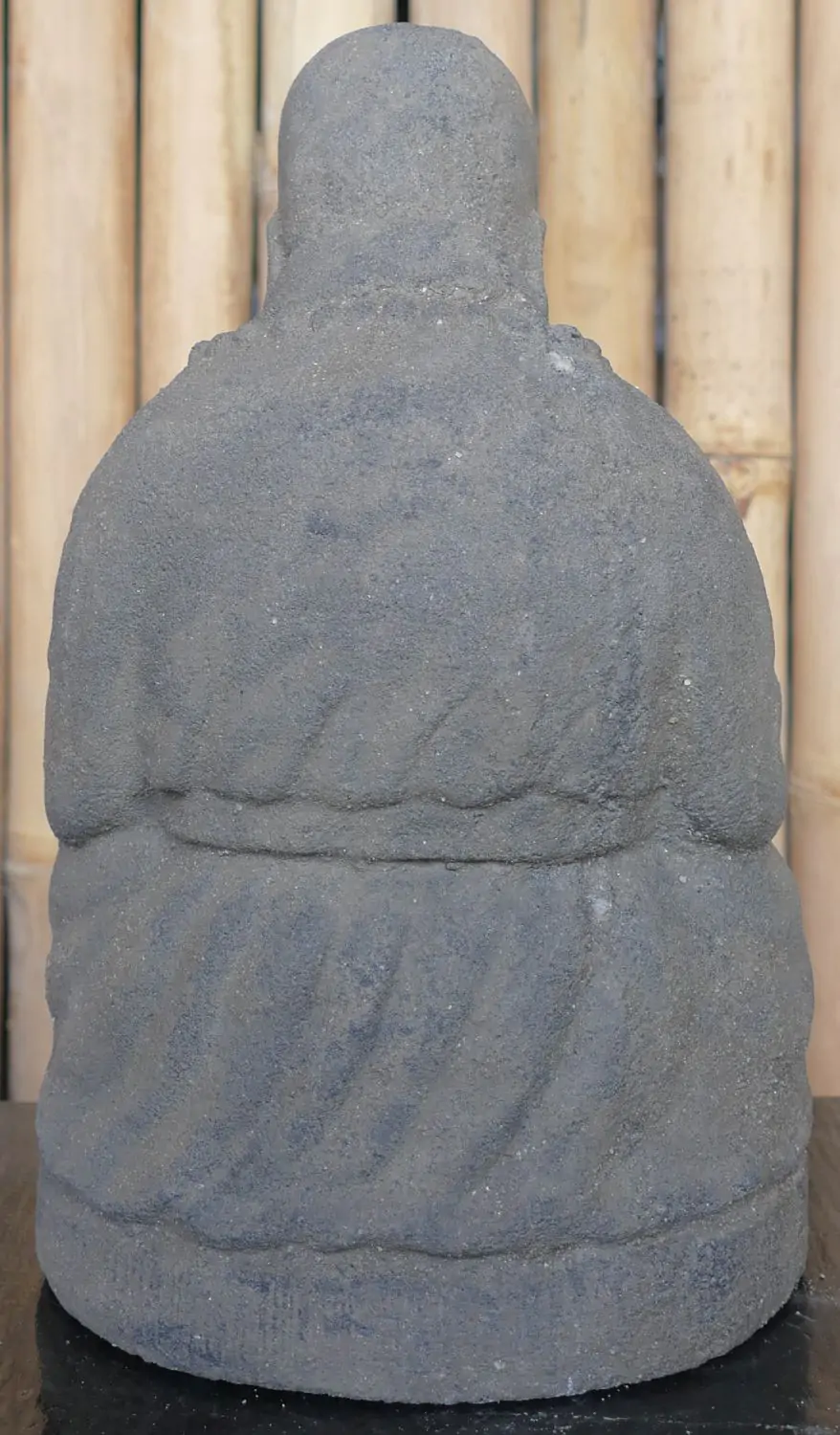  Product image 4 of the product “Sitting Monk, 25cm height, cast lava stone, handcrafted & coloured ”